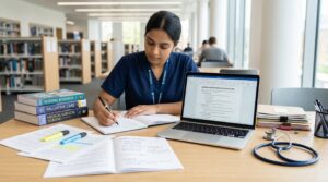 Como fazer TCC de enfermagem passo a passo em mesa de estudos