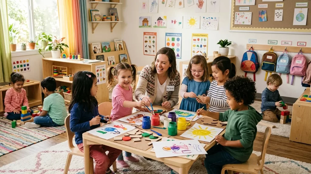 atividade pedagógica com crianças na educação infantil
