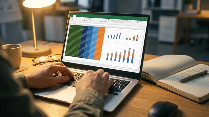 Infográfico mostrando as principais áreas de TCC em Engenharia de Produção: logística, PCP, qualidade, ergonomia e sustentabilidade