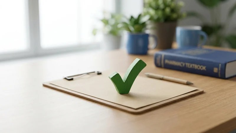 Checklist visual em formato de infográfico, com ícones de verificação e elementos gráficos modernos