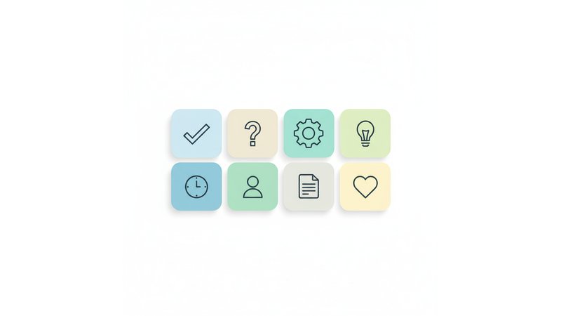 Infográfico visual do checklist de validação com os 8 pontos em formato de lista de verificação, design moderno e clean