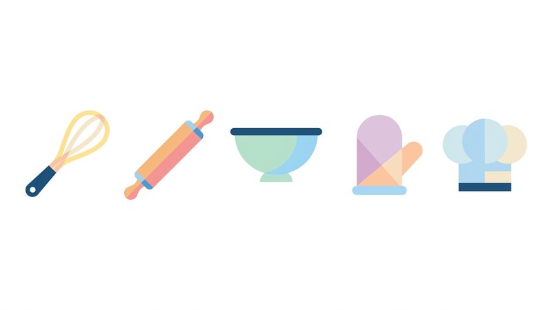 Bancada de confeitaria com ingredientes naturais, farinhas alternativas, ovos veganos (linhaça), frutas regionais, ambiente clean e profissional