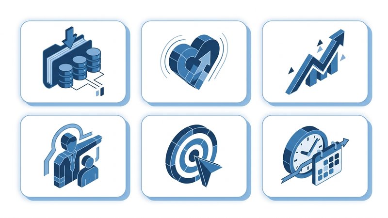 Infográfico visual mostrando os 6 critérios de escolha de tema (viabilidade, interesse, relevância, orientador, escopo, prazo) em formato de checklist ilustrado