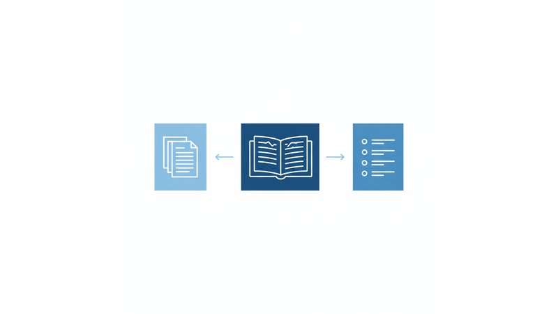 Infográfico visual mostrando a estrutura completa ABNT dividida em três blocos: elementos pré-textuais, textuais e pós-textuais, com lista de cada componente