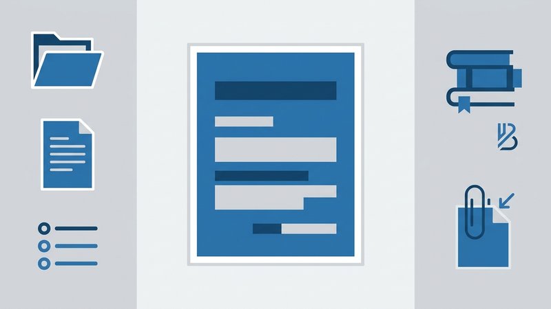 Infográfico visual mostrando a estrutura completa de um TCC de Direito dividida em três blocos: elementos pré-textuais, textuais e pós-textuais, com cada item listado