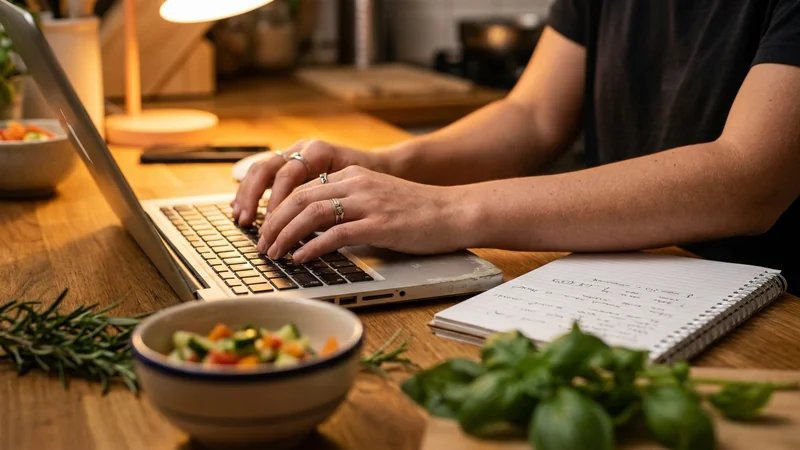 Infográfico mostrando os diferentes formatos de TCC em Gastronomia: monografia, artigo científico e projeto aplicado