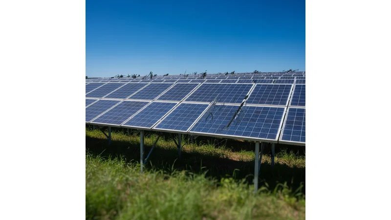 Painel solar fotovoltaico com sistema de rastreamento solar e controlador MPPT em ambiente de teste