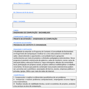 Projeto de Extensao I - Engenharia de Computacao (Bacharelado)