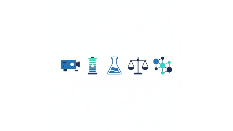 Equipamentos de química analítica, espectrofotômetro, cromatografia, análise de amostras | ALT: "Equipamentos de química analítica para TCC com espectrofotômetro e cromatografia"