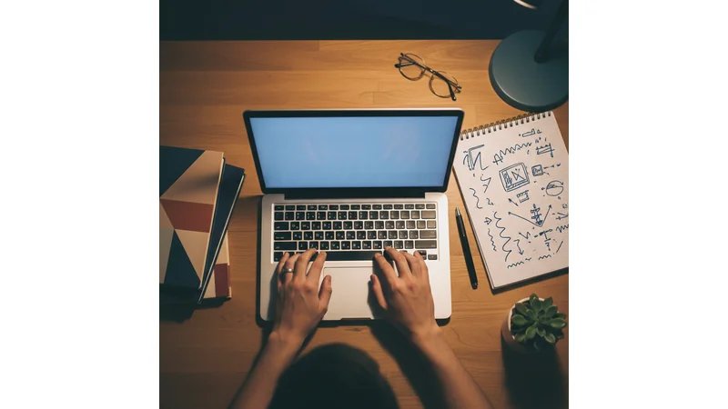 Estudante pensativa diante do computador, com expressão de dúvida, representando momento de decisão | ALT: "Estudante universitária pensativa escolhendo tema de TCC de Serviço Social"