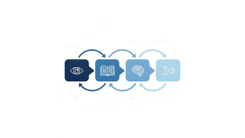 Montagem visual com três ícones representando os cursos (pasta/gráfico para Administração, livro/lápis para Pedagogia, estetoscópio para Enfermagem) e trechos destacados de cada exemplo