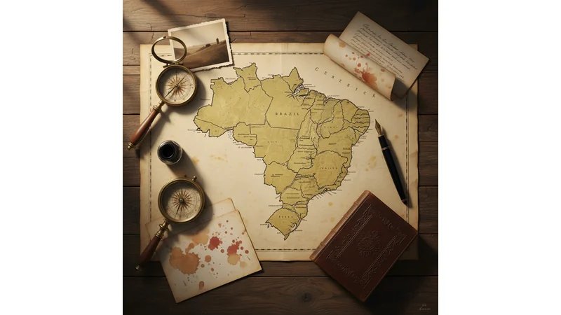 Ilustração de estudante evitando obstáculos (representando erros comuns) em um caminho que leva ao sucesso do TCC
