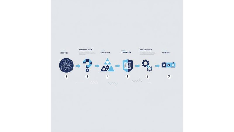 Diagrama visual mostrando os 7 passos em sequência, com exemplos visuais de cada etapa