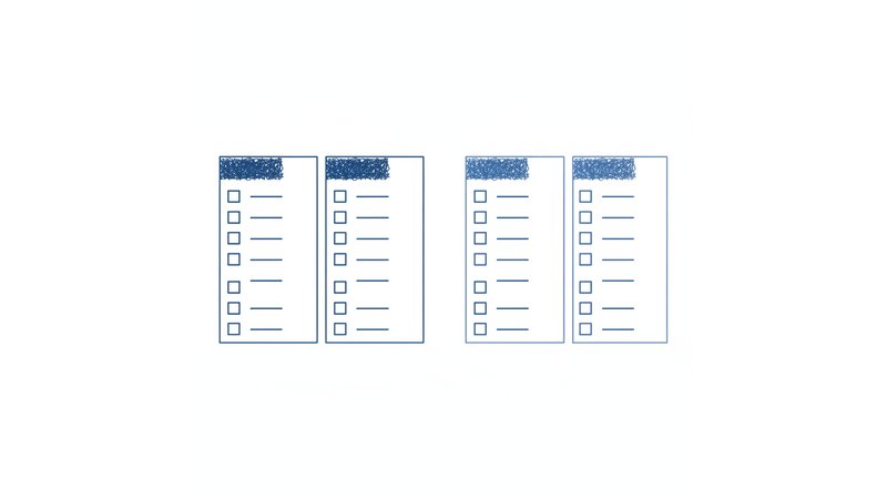 Checklist visual em formato de tabela ou infográfico com os 20 itens organizados em três colunas (Pré-textuais, Textuais, Pós-textuais). Cada item com checkbox vazio. Cores: verde para completo, amarelo para em progresso, vermelho para pendente.