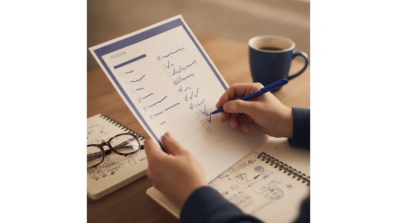 Checklist visual em formato de infográfico com caixas de seleção, ícones coloridos e dicas rápidas para cada categoria