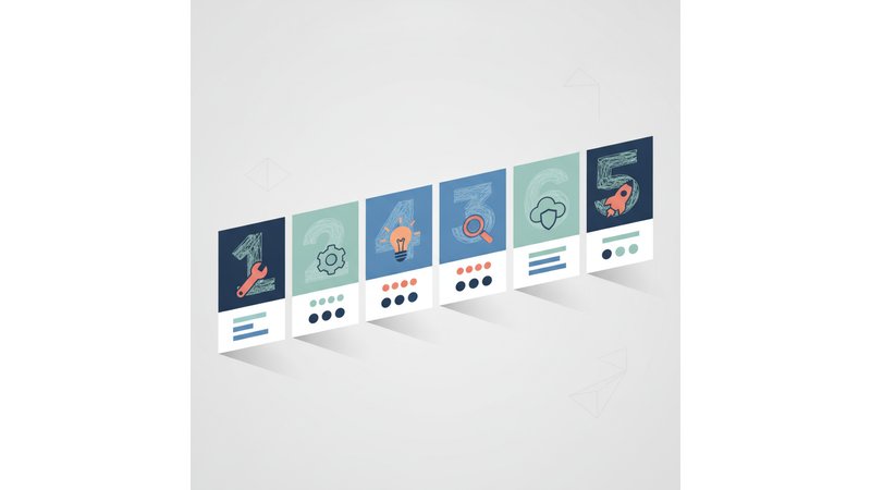 Checklist visual de 7 dias em formato de cartão/card design, com checkboxes e cores por dia