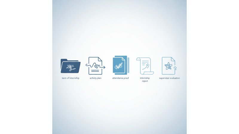 Checklist visual com os 5 documentos obrigatórios, mostrando qual é responsabilidade de quem (você, empresa, universidade)