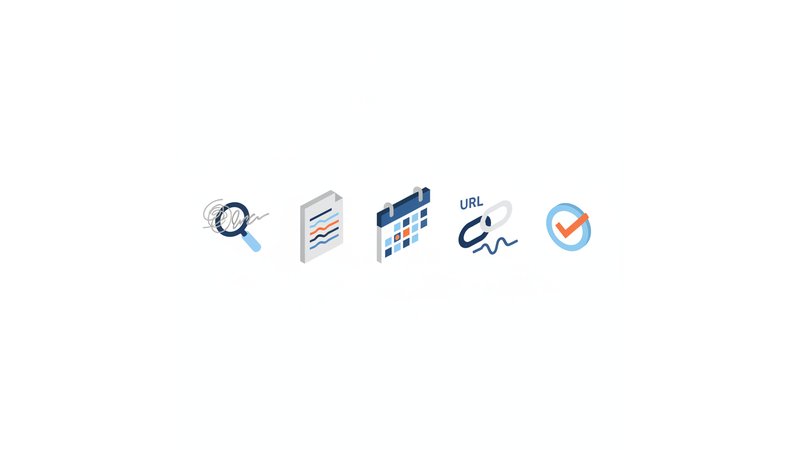 Diagrama visual mostrando os 6 passos para formatar referência de site ABNT, com ícones ilustrativos para cada etapa