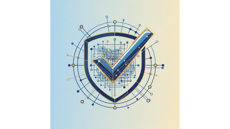 Checklist visual em formato de caixa destacada mostrando os 8 itens principais com ícones de verificação, facilitando a leitura rápida