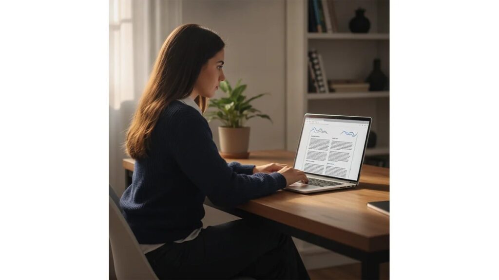 Modelo de artigo científico ABNT 2026 aberto no Word mostrando formatação completa com margens, espaçamento e estrutura de seções configuradas
