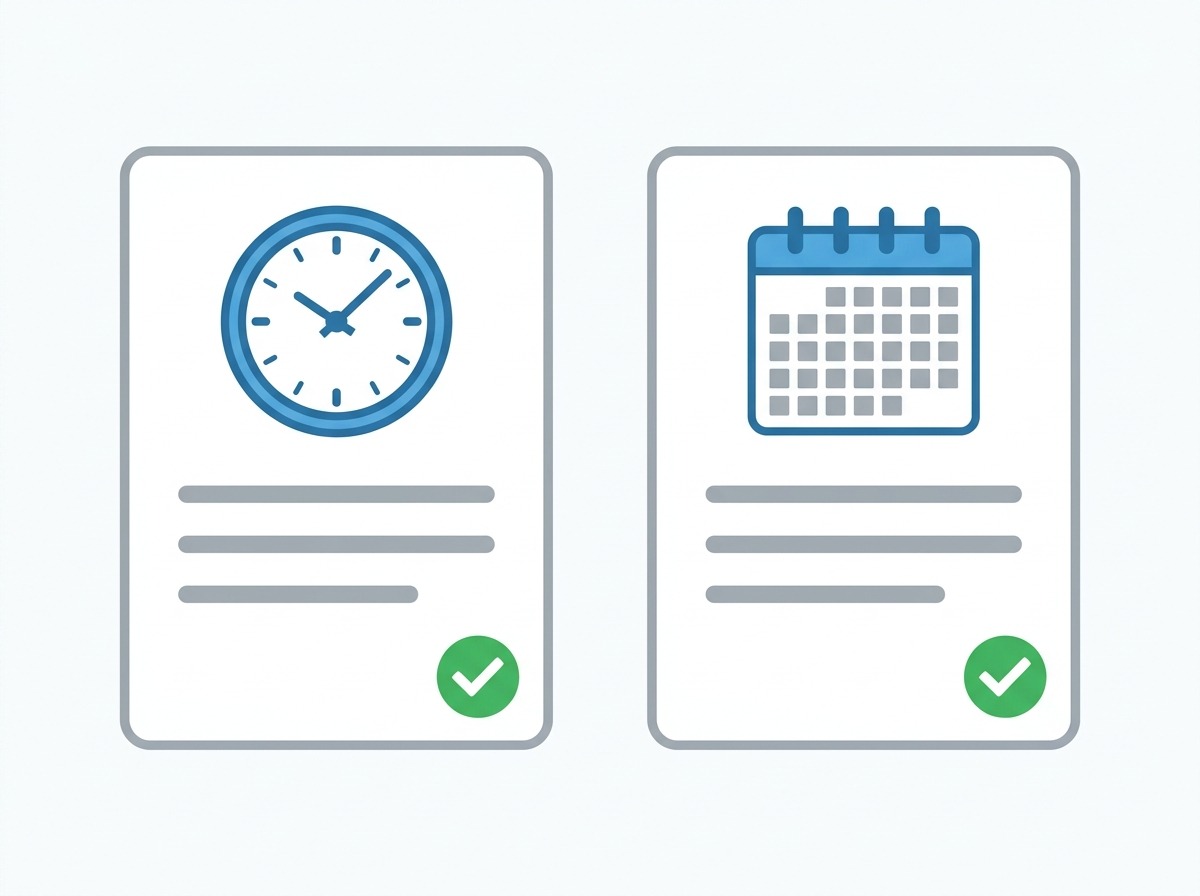 Dois perfis de aluno com disponibilidade de tempo diferente