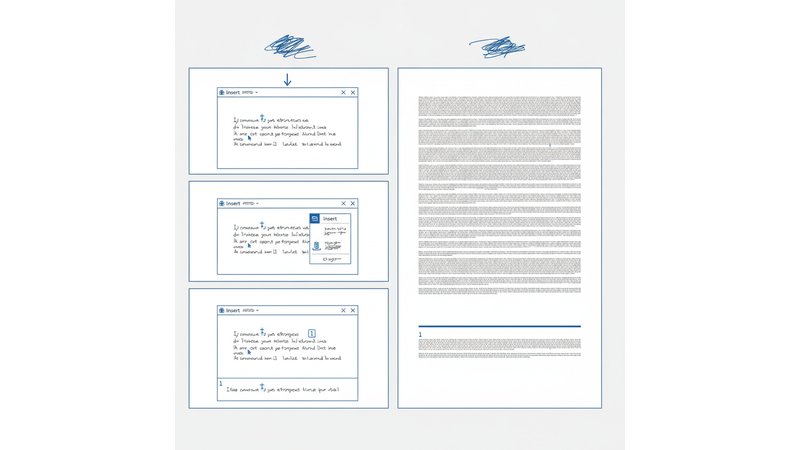 Screenshot do menu Inserir > Nota de Rodapé no Word, mostrando exatamente onde clicar