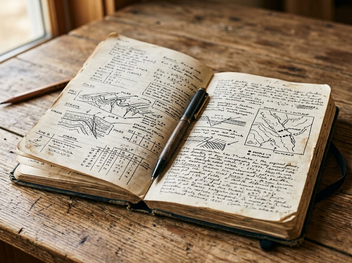 Pesquisa quantitativa: notebook com gráficos, calculadora e planilhas impressas