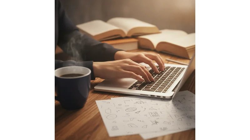 Exemplo visual de citação e referência formatadas em ABNT, lado a lado