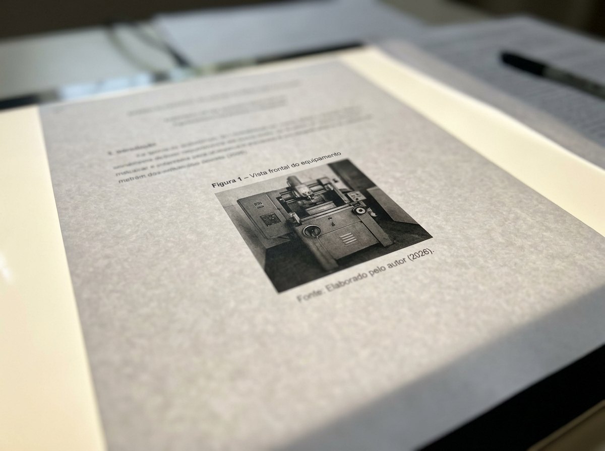 Como referenciar imagem na ABNT: pagina com legenda acima da foto e fonte abaixo