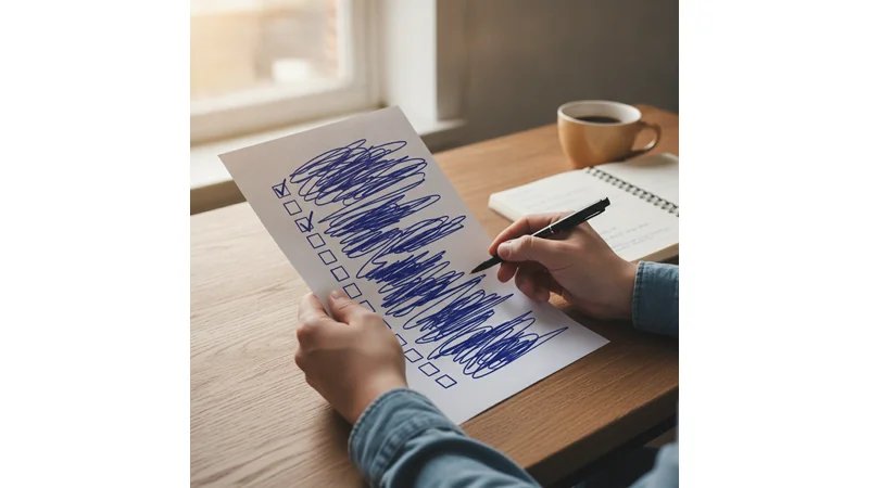 Checklist visual em formato de caixas para marcar, com todos os itens listados abaixo.