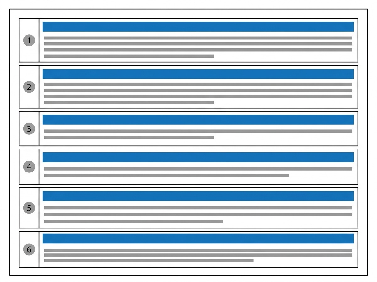 Estrutura em blocos do relatorio final de extensao