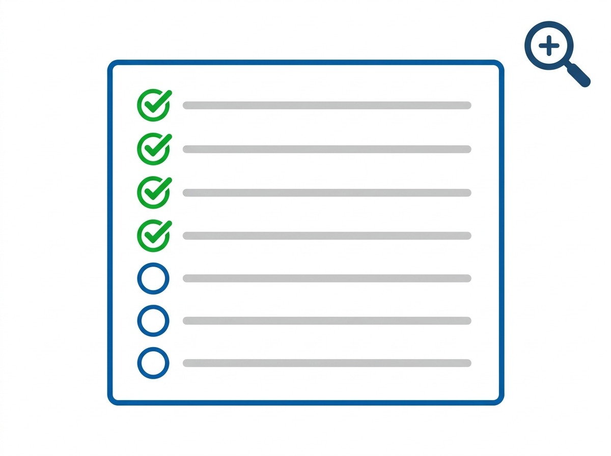Checklist de verificacao antes de contratar servico academico