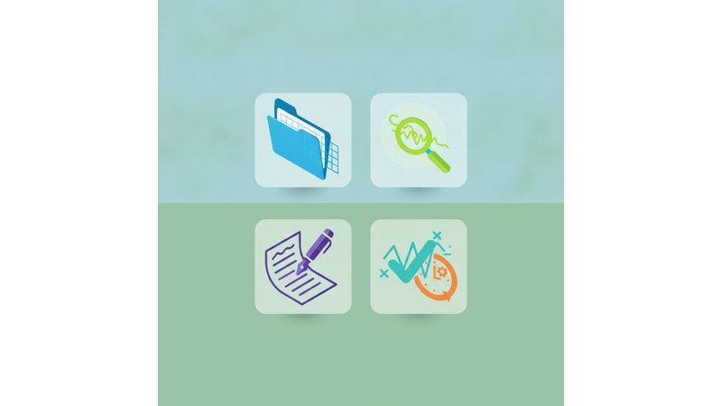 Infográfico mostrando as 5 ferramentas principais com ícones, descrição breve e tempo economizado