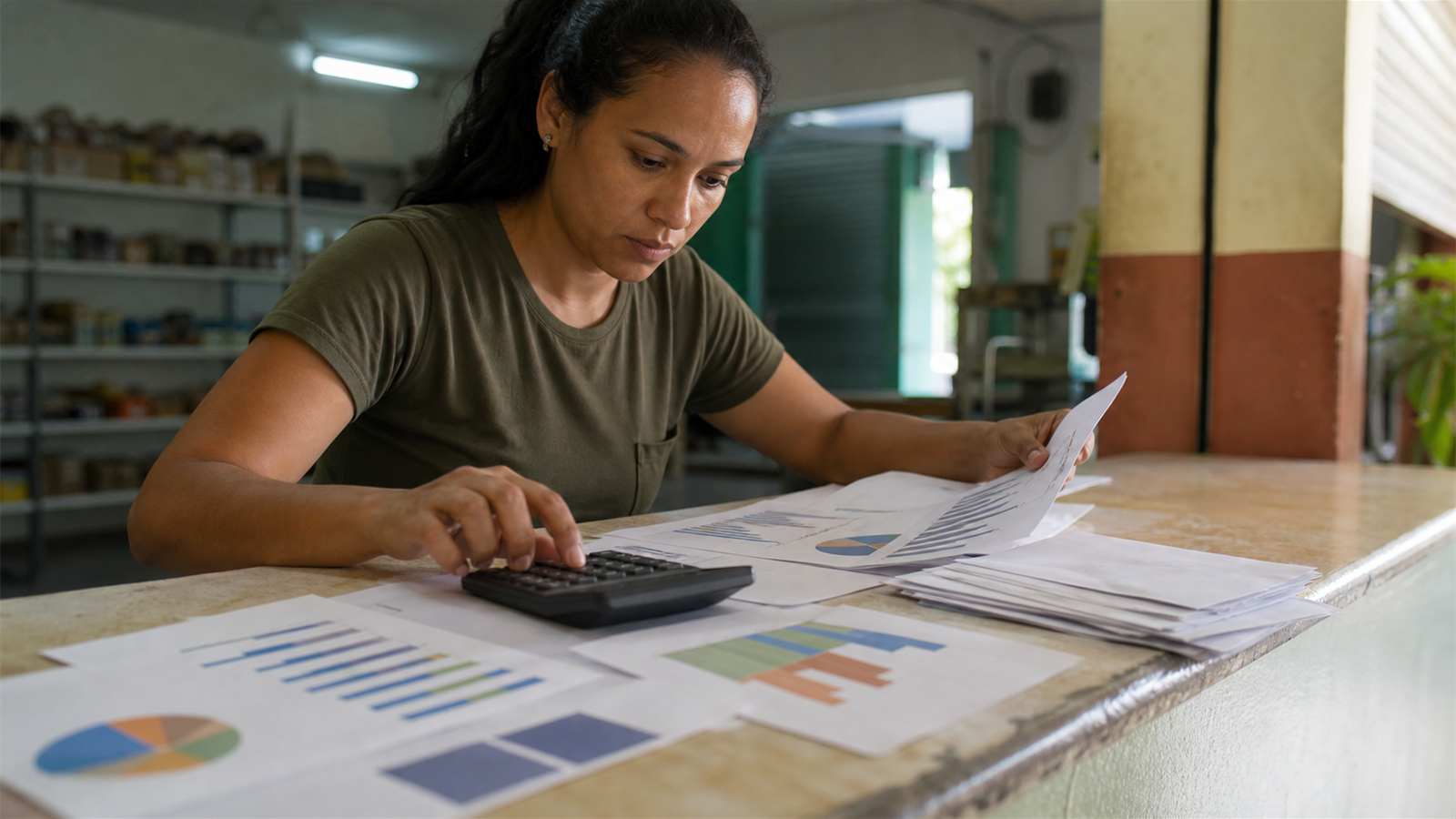 Pesquisadora analisa gráficos sem rótulos e dados de uma pequena empresa para o TCC de Administração