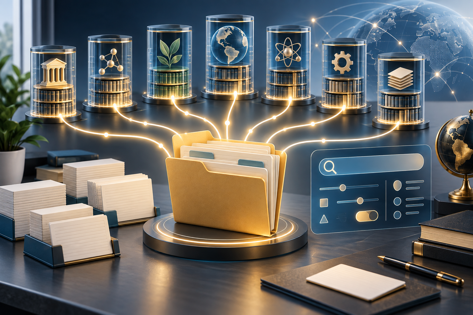Bases de dados acadêmicas representadas por acervos digitais conectados