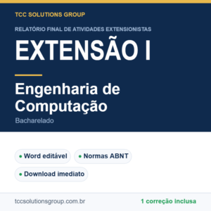 Projeto de Extensão I - Engenharia de Computação (Bacharelado) - modelo em Word nas normas ABNT