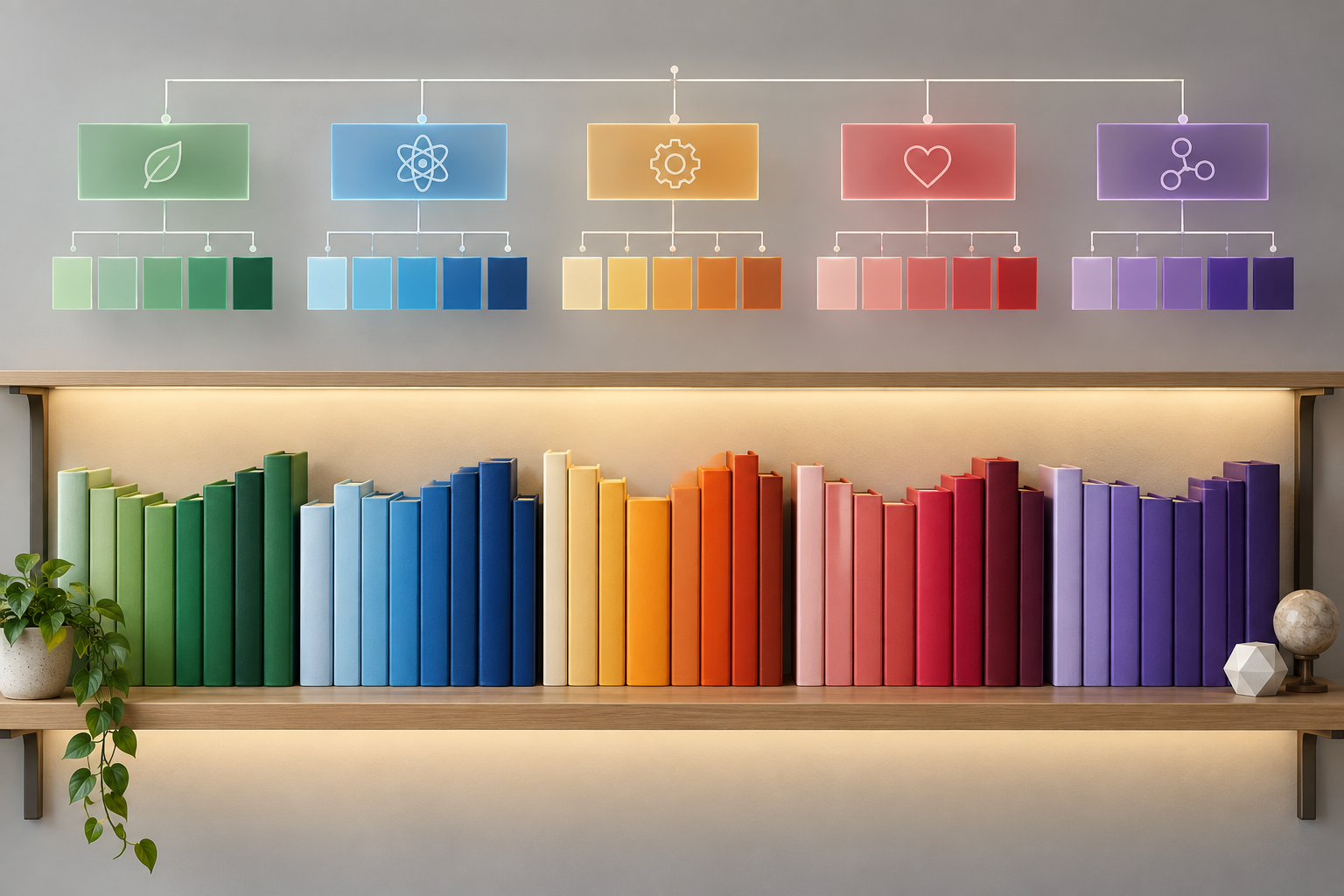 Livros da mesma área ordenados por classe autoria e título sem rótulos